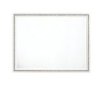 35" White Wood Framed Mounted Dresser Mirror - Image 3