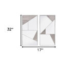 Set of Two Natural Metal Framed Accent Mirror - Image 5