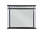 42" Gunmetal Wood Framed Mounted Dresser Mirror - Image 2