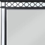 42" Gunmetal Wood Framed Mounted Dresser Mirror - Image 4