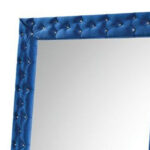 74" Blue Square Wood Framed Mounted Accent Mirror - Image 5