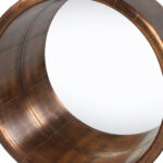 21" Copper Round Metal Framed Accent Mirror - Image 5