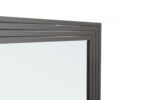 36" Gray Wood Framed Accent Mirror - Image 4