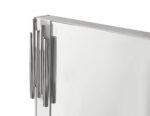 43" White Steel Framed Accent Mirror - Image 4