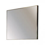32" Gray Square Metal Framed Accent Mirror - Image 2