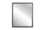 40" Dark Gray Solid Wood Framed Accent Mirror - Image 2