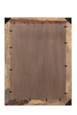44" Dark Brown Solid Wood Framed Accent Mirror - Image 5
