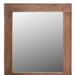46" Brown Dresser Solid Wood Mirror - Image 4