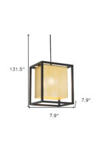 Gold and Black Geometric Metal Ceiling Light - Image 12