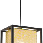 Gold and Black Geometric Metal Ceiling Light - Image 7