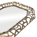 35" Bronze Octagonal Steel Framed Accent Mirror - Image 7