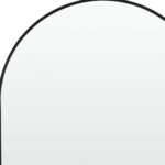 39" Black Arch Metal Framed Bathroom Vanity Mirror - Image 4