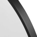 39" Black Arch Metal Framed Bathroom Vanity Mirror - Image 5