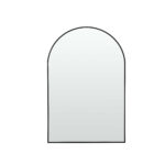 39" Black Arch Metal Framed Bathroom Vanity Mirror - Image 2