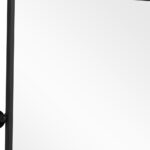 31" Black Metal Tilting Framed Accent Mirror - Image 9