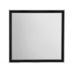 39" Black And Gray Wood Dresser Mount Framed Mirror - Image 6