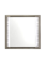 38" White And Silver Wood Lighted Dresser Mount Framed Mirror - Image 2