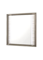38" White And Silver Wood Lighted Dresser Mount Framed Mirror - Image 6