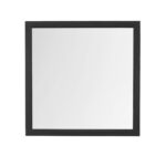 40" Gray Square Wood Framed Accent Mirror - Image 3
