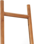 70" Natural Solid Wood Leaning Geometric Framed Standing Mirror - Image 6
