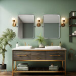 Set of Two 32" Silver Metal Framed Accent Mirrors - Image 7
