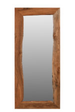 32" Brown Live Edge Solid Wood Full Length Hanging Mirror - Image 3