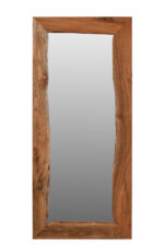32" Brown Live Edge Solid Wood Full Length Hanging Mirror - Image 4