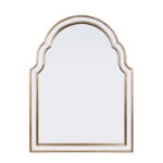 24" Gold Arch Metal Framed Accent Mirror - Image 3