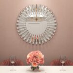 32" Silver Sunburst Unframed Accent Mirror - Image 8