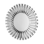 32" Silver Sunburst Unframed Accent Mirror - Image 2