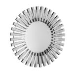 32" Silver Sunburst Unframed Accent Mirror - Image 4