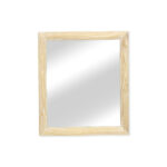 20" Natural Solid Wood Accent Mirror - Image 6