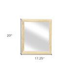 20" Natural Solid Wood Accent Mirror - Image 11