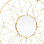 32" Gold Metal Round Accent Mirror - Image 6