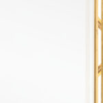 24" Gold Metal Geo Square Accent Mirror - Image 10