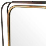 28" Black And Gold Metal Tilting Accent Mirror - Image 6