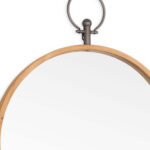30" Bronze Round Metal Framed Accent Mirror - Image 8