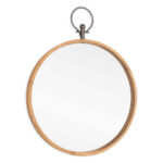 30" Bronze Round Metal Framed Accent Mirror - Image 2