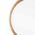 30" Bronze Round Metal Framed Accent Mirror - Image 6