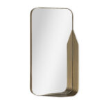 28" Bronze Metal Accent Mirror - Image 4