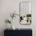 28" Bronze Metal Accent Mirror - Image 10