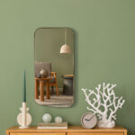 28" Bronze Metal Accent Mirror - Image 11