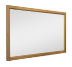40" Natural Solid Wood Framed Mounted Accent Mirror - Image 4