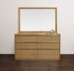 40" Natural Solid Wood Framed Mounted Accent Mirror - Image 8