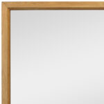 40" Natural Solid Wood Framed Mounted Accent Mirror - Image 6