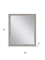 32" Silver Framed Accent Mirror - Image 5