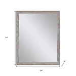 44" Silver Framed Accent Mirror - Image 5