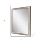 42" Silver Framed Accent Mirror - Image 5