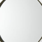 24" Gold Metal Round Framed Accent Mirror - Image 4