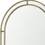48" Gold Metal Double Arch Framed Accent Mirror - Image 5